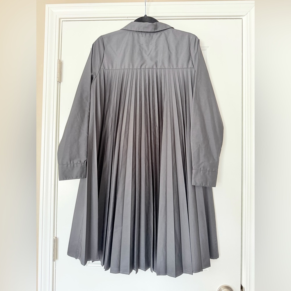 NWT Anthro Sundays pleated back cotton A-Line “mullet” dress - Picture 4 of 14